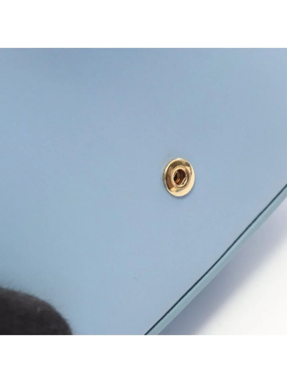 ★SOLD★ Celine Shoulder Bag Mini Claude Triomphe Light Blue Leather - Picture 7 of 7